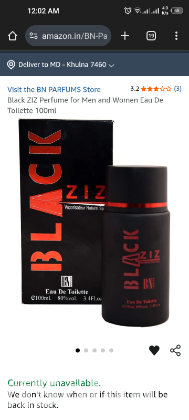 Black ZIZ Perfume